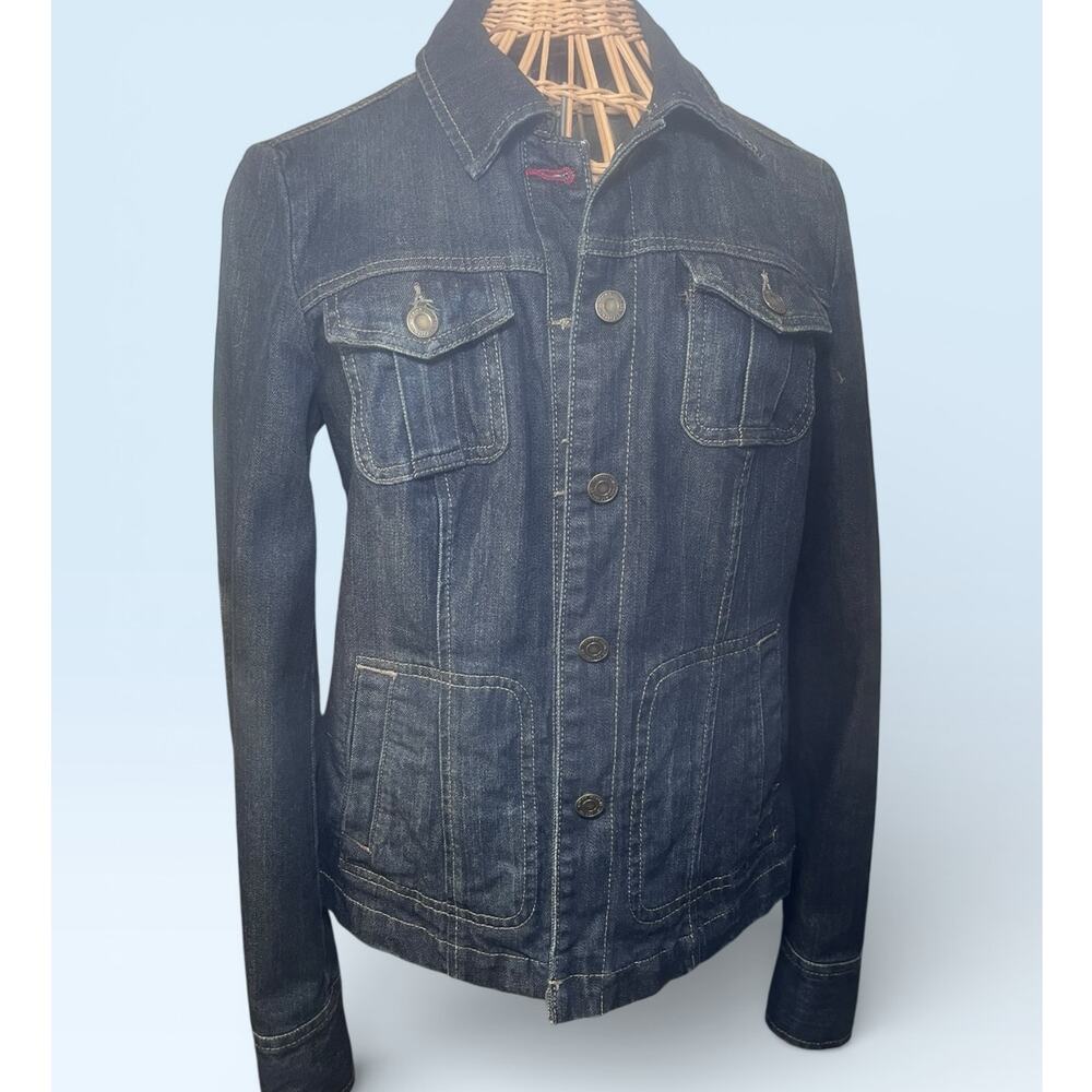 Tommy Hilfiger 2013 Jean Jacket Size SP 4 Pocket Front 5 Button Close